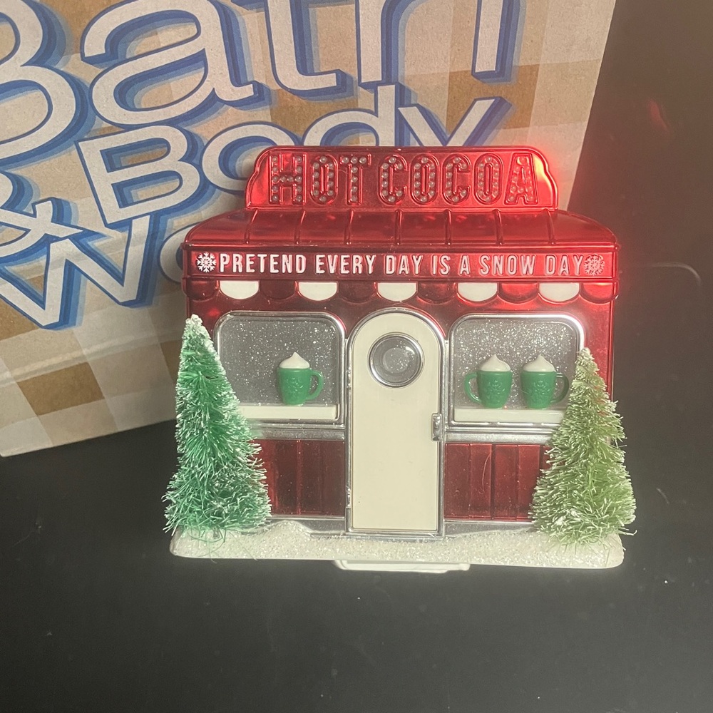 Bath & Body Works Hot Cocoa Christmas Diner Light up Wallflower Plug